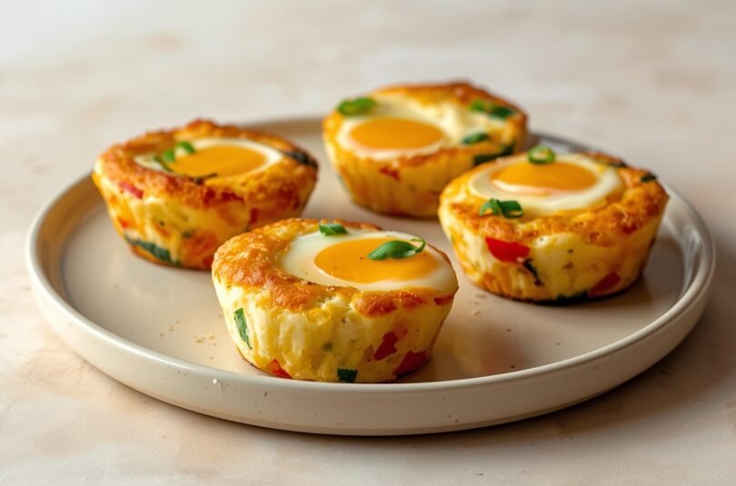 Baked Egg Muffins with Vegetables for Smart Snacking