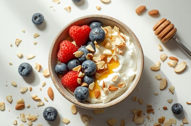 Cottage Cheese Protein Snack with Nuts and Berries