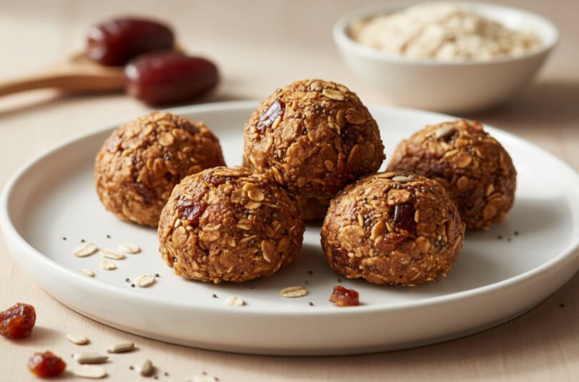 Energy Booster Snack with Dates and Oats Energy Booster Snack with Dates and Oats