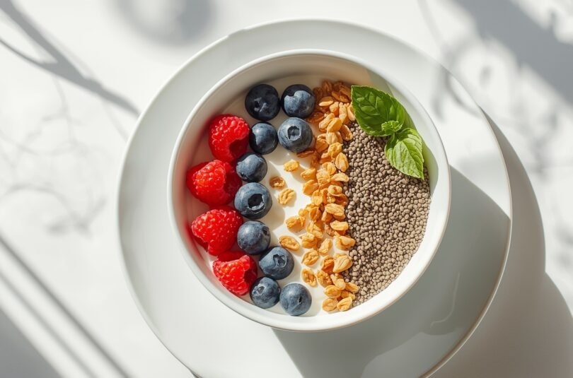 Greek Yogurt Breakfast Bowl with Berries and Granola