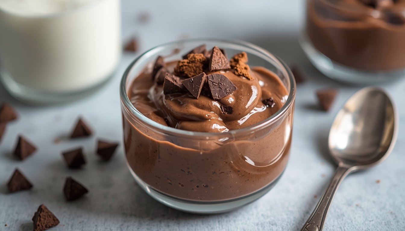 High-Protein Greek Yogurt Chocolate Mousse High-Protein Greek Yogurt Chocolate Mousse