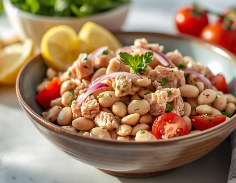 Tuna and White Bean Salad with Olive Oil and Lemon