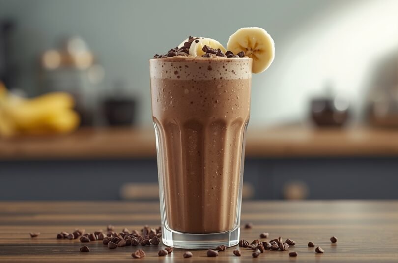 Chocolate Banana Protein Smoothie