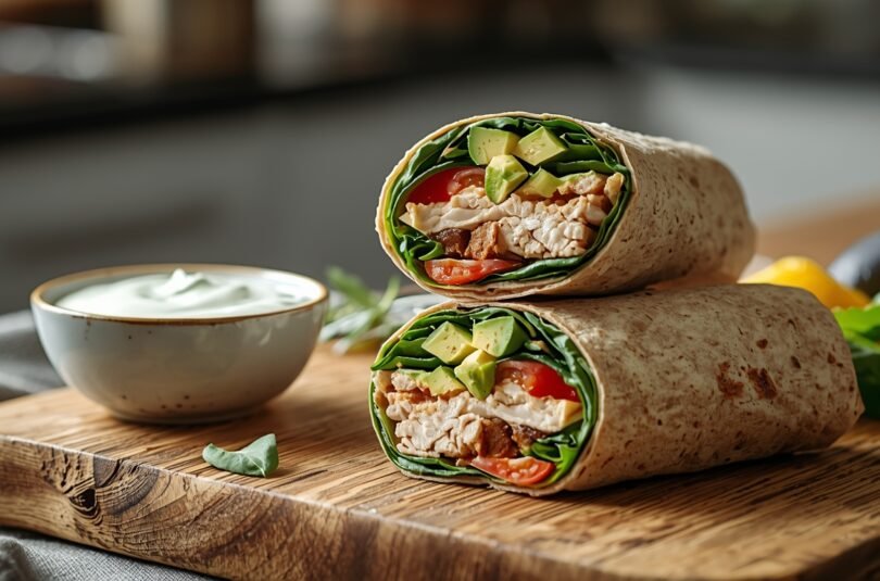 Turkey Avocado Spinach Wrap