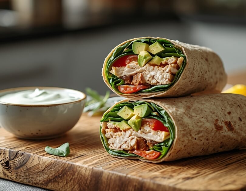 Turkey Avocado Spinach Wrap